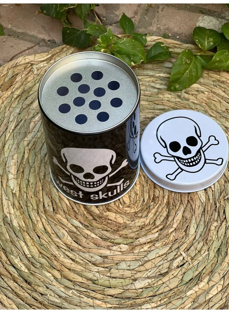 منفضة سجائر معدنية بتصميم عصري – غطاء مثقّب مقاوم للحرارة – متعددة الألوان - Image 2